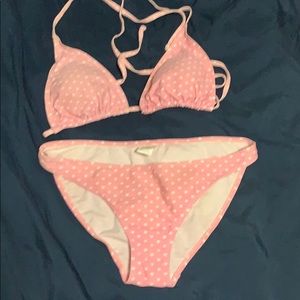 Pink/White Heart Bikini 👙